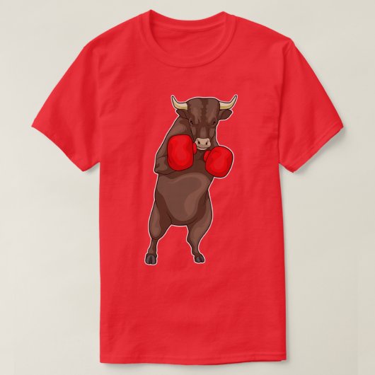 Bull Boxer Boxing-handschoenen T-shirt (Design voorkant)