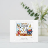 BULL BY THE HORNS Cartoon Postcard Briefkaart (Staand voorkant)