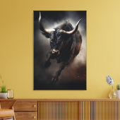 Bull Canvas Art (Insitu (Woonkamer))