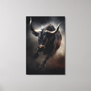 Bull Canvas Art