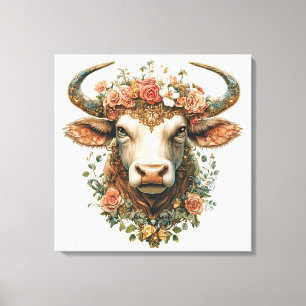 Bull Canvas Art Afdruk