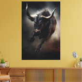 Bull Canvas Art Afdruk (Insitu (Woonkamer))