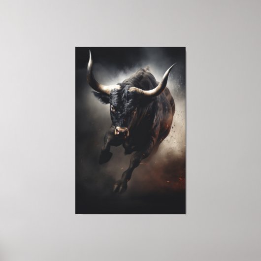 Bull Canvas Art Afdruk (Voorkant)