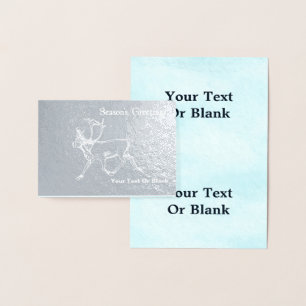 Bull Caribou - Groeten van het seizoen Folie Kaarten