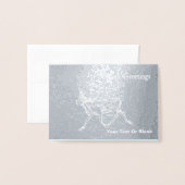 Bull Caribou - Groeten van het seizoen Folie Kaarten (Voorkant met envelop)