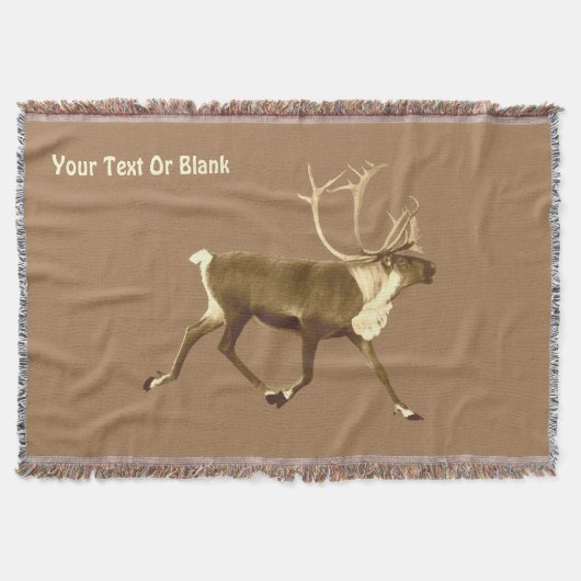 Bull Caribou - Sepia Deken (Voorkant)