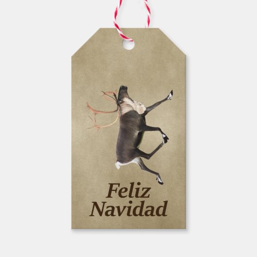 Bull Cariou - Feliz Navidad Cadeaulabel (Voorkant)