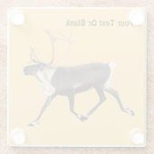 Bull Cariou Glazen Onderzetter (Achterkant)