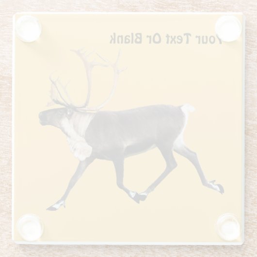 Bull Cariou Glazen Onderzetter (Achterkant)