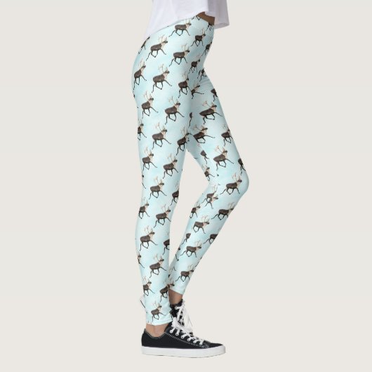 Bull Cariou op sneeuw Leggings (Rechts)