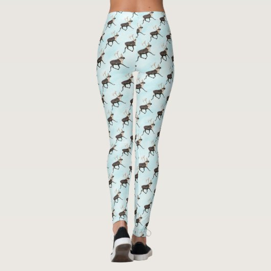 Bull Cariou op sneeuw Leggings (Achterkant)