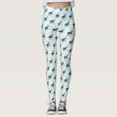 Bull Cariou op sneeuw Leggings (Voorkant)