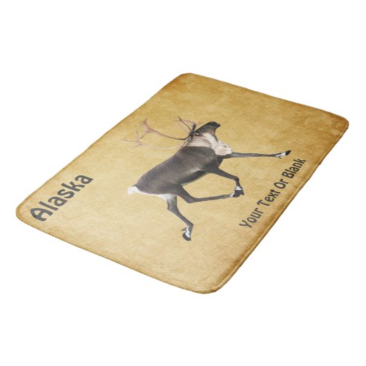 Bull Cariou over oud papier Badmat (Gekanteld)