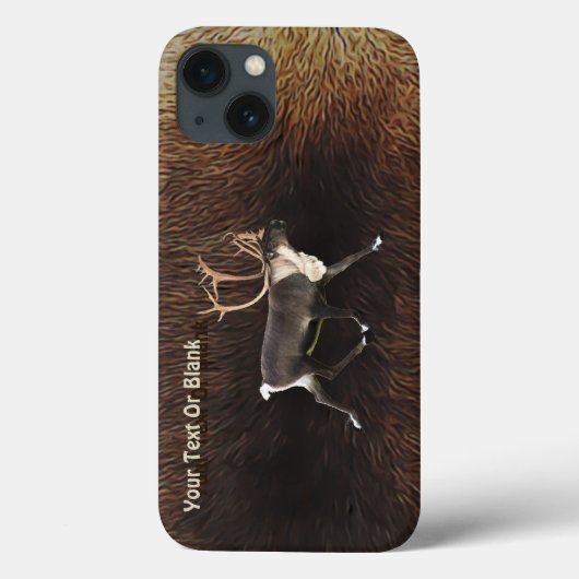 Bull Cariou (rendier) Hoesje-Mate iPhone Case (Achterkant)