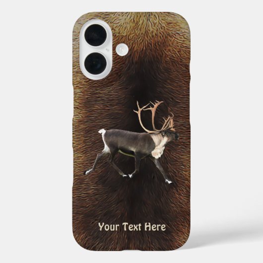 Bull Cariou (rendier) Hoesje-Mate iPhone Case (Achterkant)