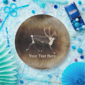 Bull Cariou (rendier) Papieren Bordje (Feest)