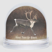 Bull Cariou (rendier) Sneeuwbol (Voorkant)