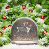 Bull Cariou (rendier) Sneeuwbol (Kerstmis)