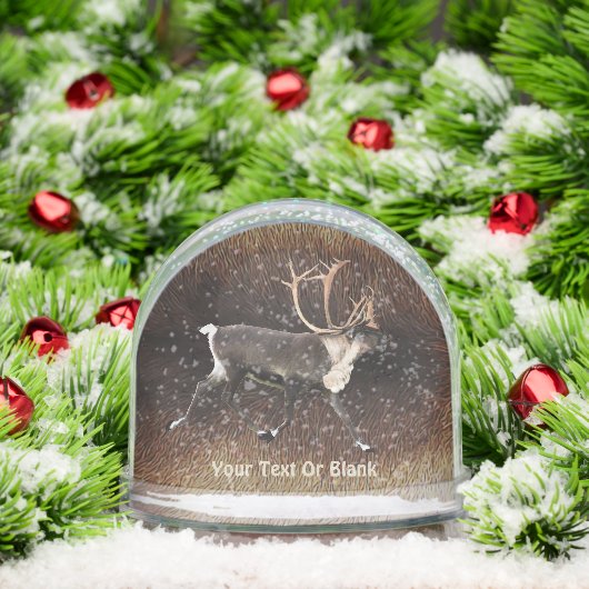 Bull Cariou (rendier) Sneeuwbol (Kerstmis)