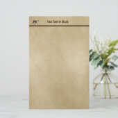 Bull Cariou (rendierpapier) op oud papier (Staand voorkant)