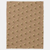 Bull Cariou - Sepia Fleece Deken (Voorkant)