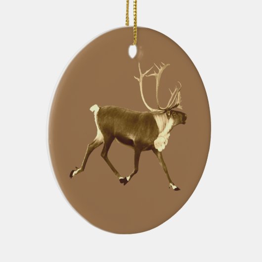 Bull Cariou - Sepia Keramisch Ornament (Rechts)