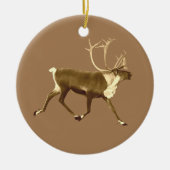 Bull Cariou - Sepia Keramisch Ornament (Voorkant)