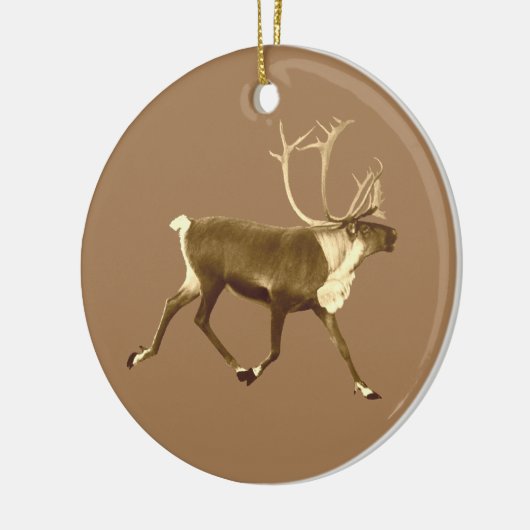 Bull Cariou - Sepia Keramisch Ornament (Links)