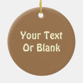 Bull Cariou - Sepia Keramisch Ornament (Achterkant)