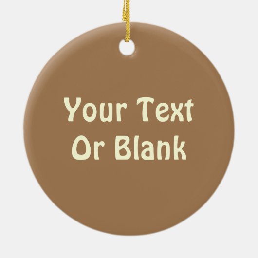 Bull Cariou - Sepia Keramisch Ornament (Achterkant)