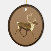 Bull Cariou - Sepia Keramisch Ornament (Links)