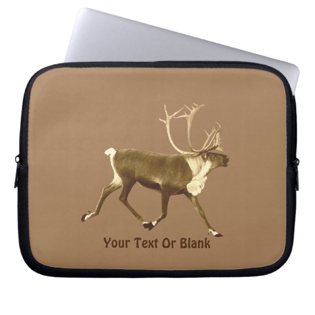 Bull Cariou - Sepia Laptop Sleeve (Voorkant)