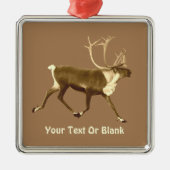 Bull Cariou - Sepia Metalen Ornament (Voorkant)