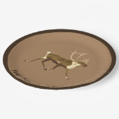 Bull Cariou - Sepia Papieren Bordje (Gekanteld)