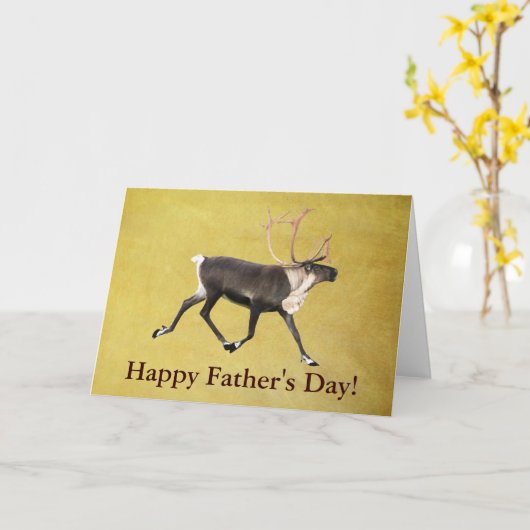 Bull Cariou Vaderdag Kaart (Gele Bloem)