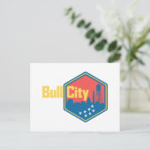 Bull City NC Briefkaart (Staand voorkant)