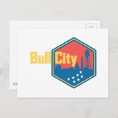 Bull City NC Briefkaart (Voorkant / Achterkant)