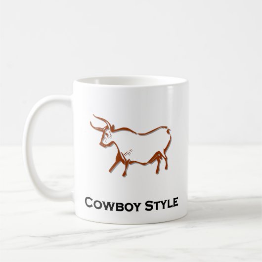 Bull Cowboy stijl bruin Koffiemok (Links)