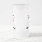 Bull Cowboy stijl bruin Matglas Bierpul (Center)