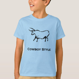 Bull Cowboy stijl zwart T-shirt