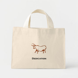 Bull Dedication Brown Mini Tote Bag