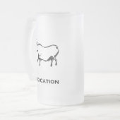 Bull Dedication Zwart Matglas Bierpul (Voorkant links)