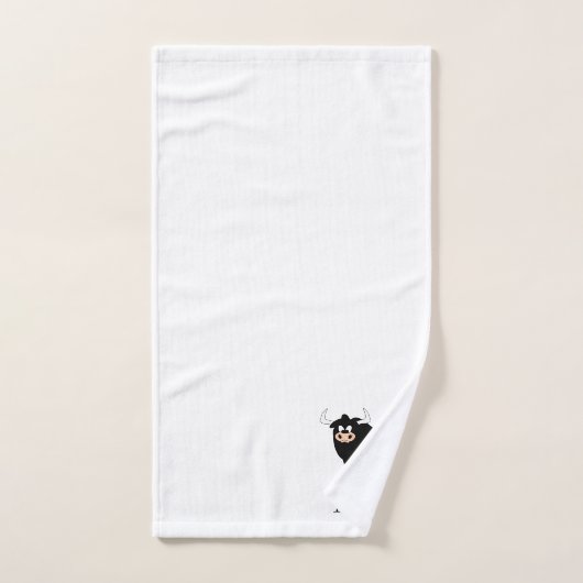 Bull Design Monogrammed Bad Handdoek (Handdoek)