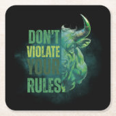 Bull design | Reminder | Motivation Kartonnen Onderzetters (Voorkant)