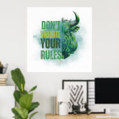 Bull design | Reminder | Motivation Poster (Thuiskantoor)