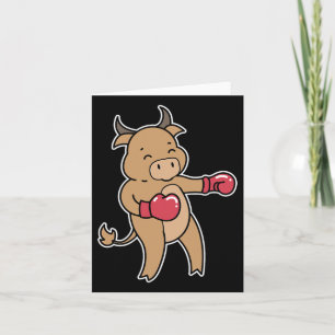 Bull doet aan boksen kaart
