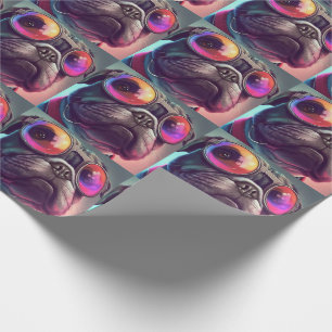 BULL DOG ART COOLE VERJAARDAG CADEAUPAPIER