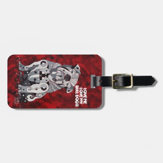 Bull Dog Bagagelabel (Voorkant horizontaal)