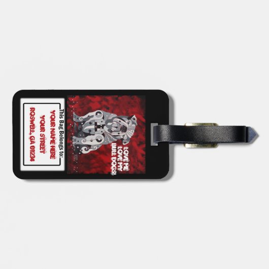 Bull Dog Bagagelabel (Achterkant horizontaal)