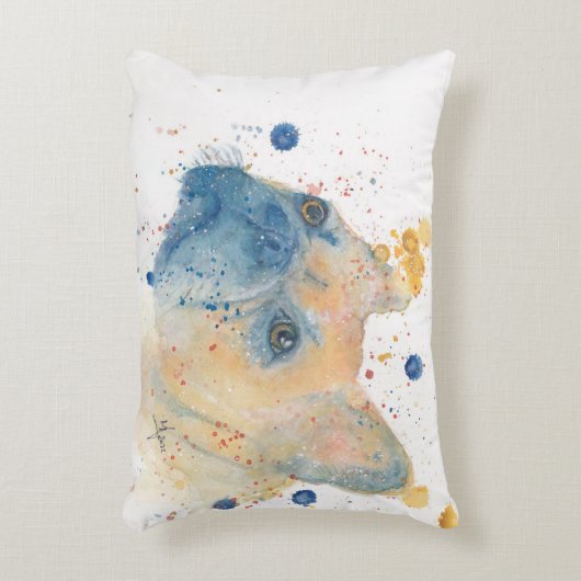 Bull Dog Cushion Accent Kussen (Voorkant(Verticaal))
